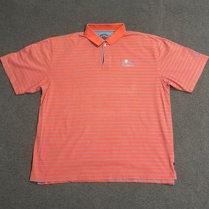 Callaway Golf Polo - Men’s XL (Orange w/Stripes)